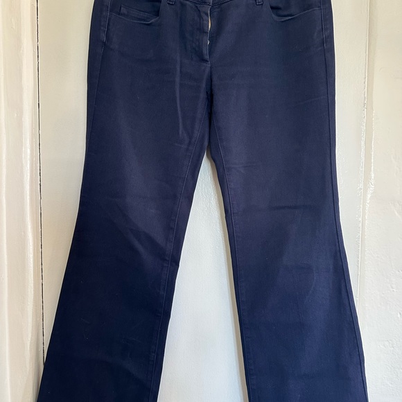 YSL navy blue bootleg jeans. medium rise. Size 6/7. - Picture 2 of 4